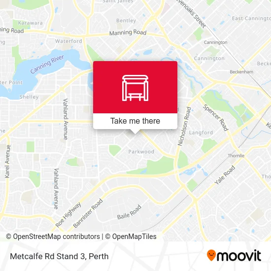 Mapa Metcalfe Rd Stand 3