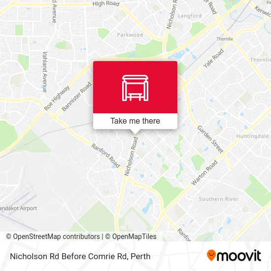 Mapa Nicholson Rd Before Comrie Rd