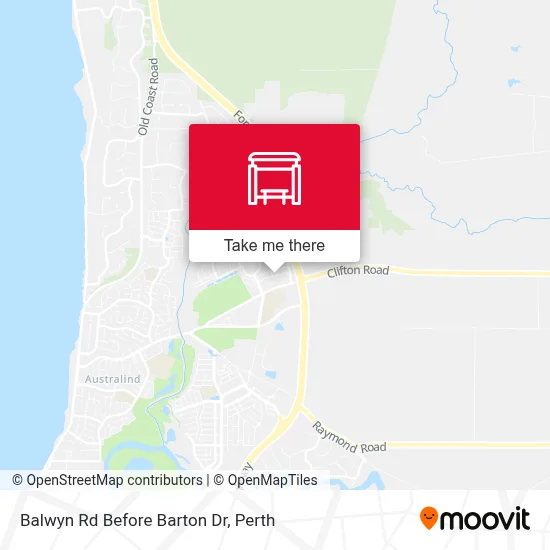 Mapa Balwyn Rd Before Barton Dr