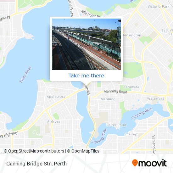 Mapa Canning Bridge Stn