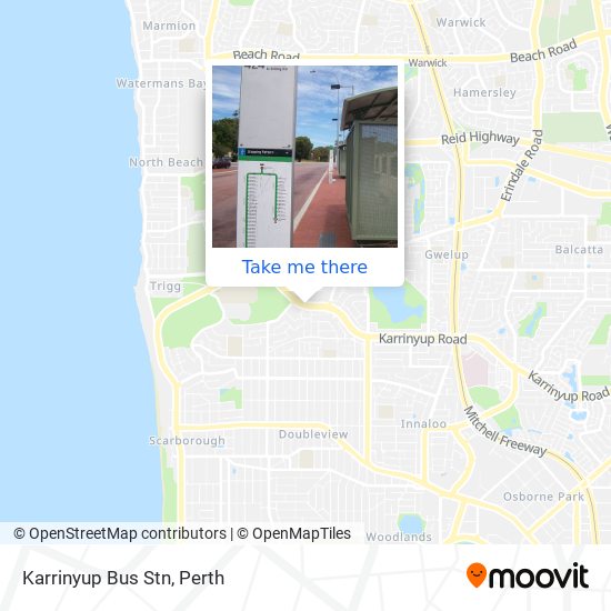 Mapa Karrinyup Bus Stn