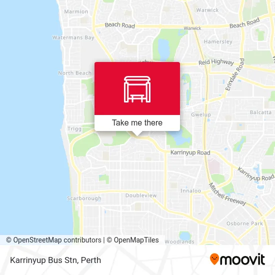 Mapa Karrinyup Bus Stn