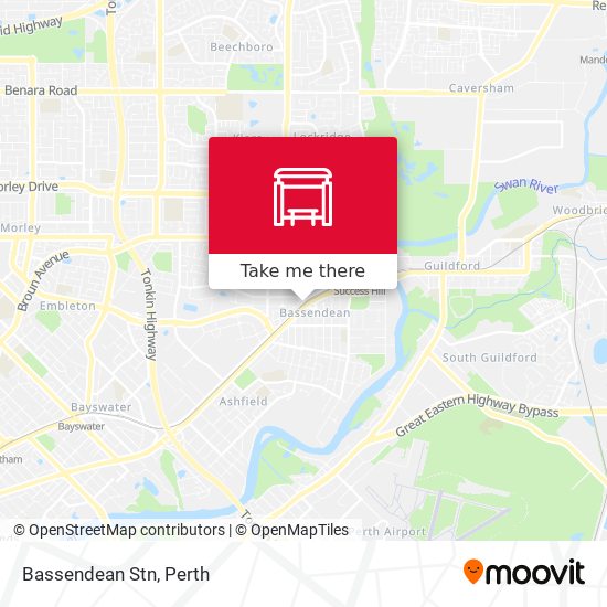 Bassendean Stn map