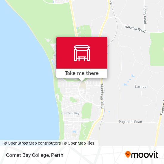 Comet Bay College map