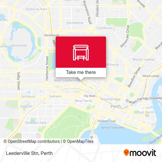 Mapa Leederville Stn