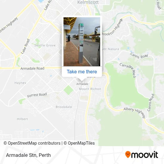 Mapa Armadale Stn