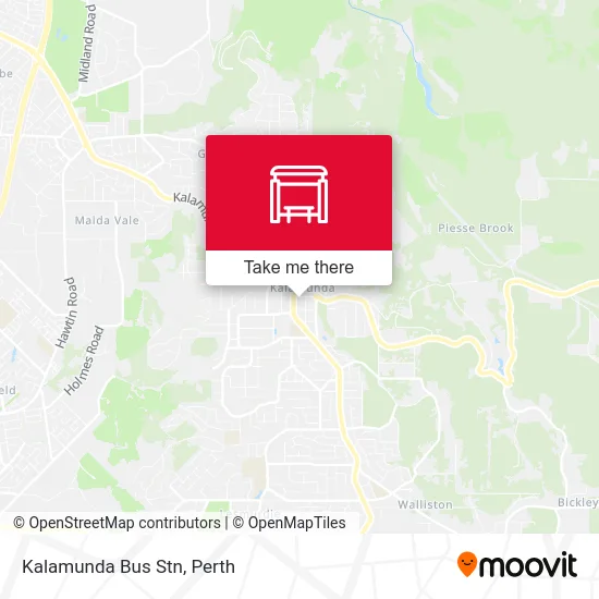 Mapa Kalamunda Bus Stn