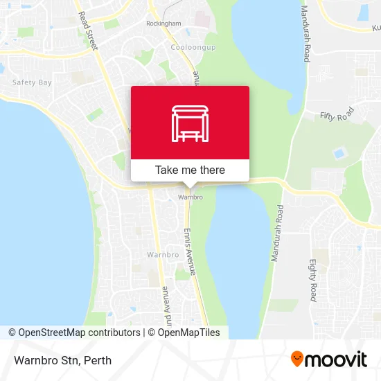 Mapa Warnbro Stn