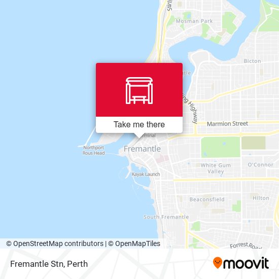 Fremantle Stn map