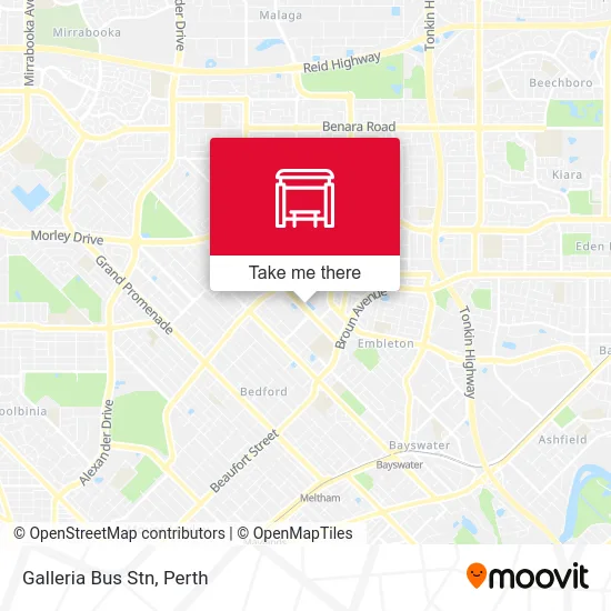 Galleria Bus Stn map