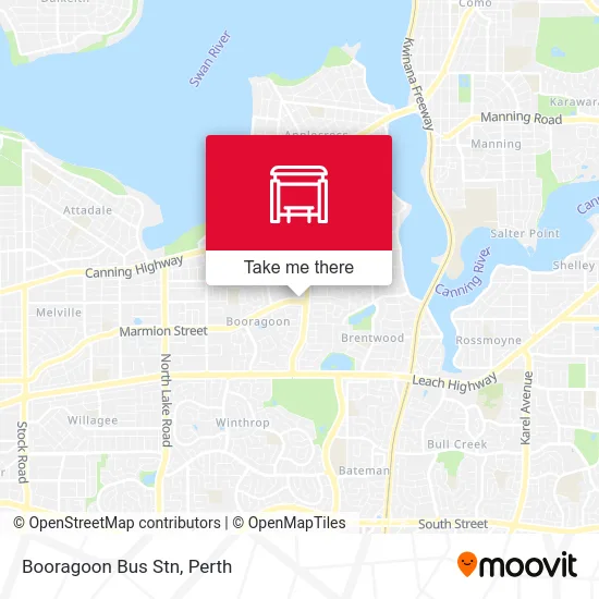Mapa Booragoon Bus Stn