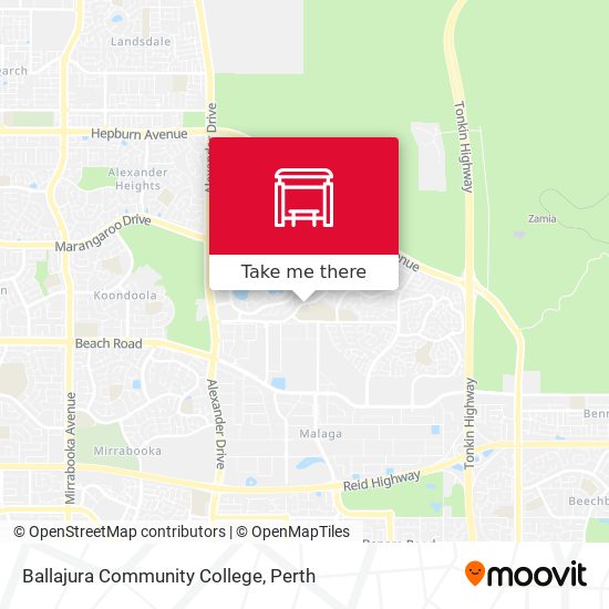 Ballajura Community College map