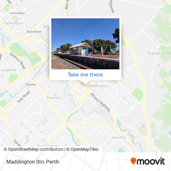 Mapa Maddington Stn