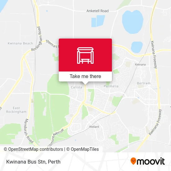 Mapa Kwinana Bus Stn