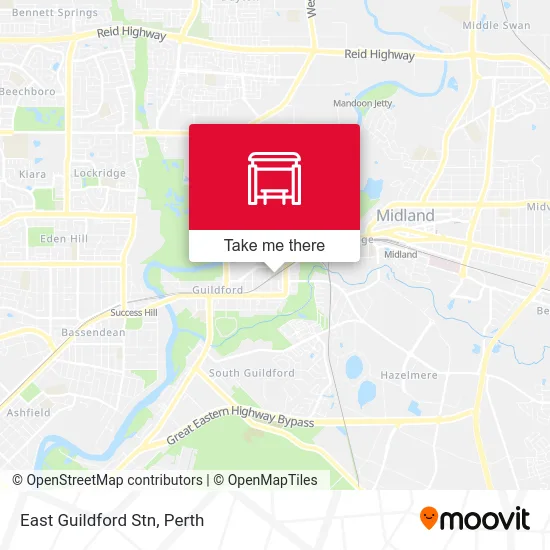 Mapa East Guildford Stn