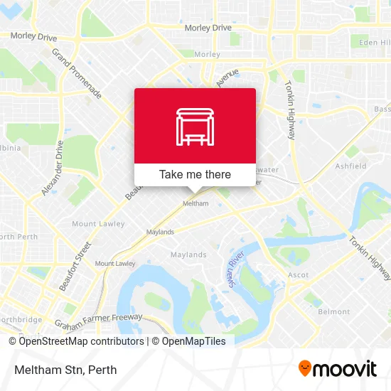 Mapa Meltham Stn