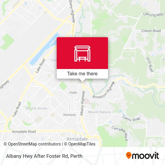 Albany Hwy After Foster Rd map