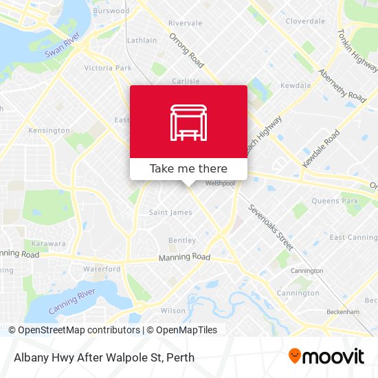 Albany Hwy After Walpole St map