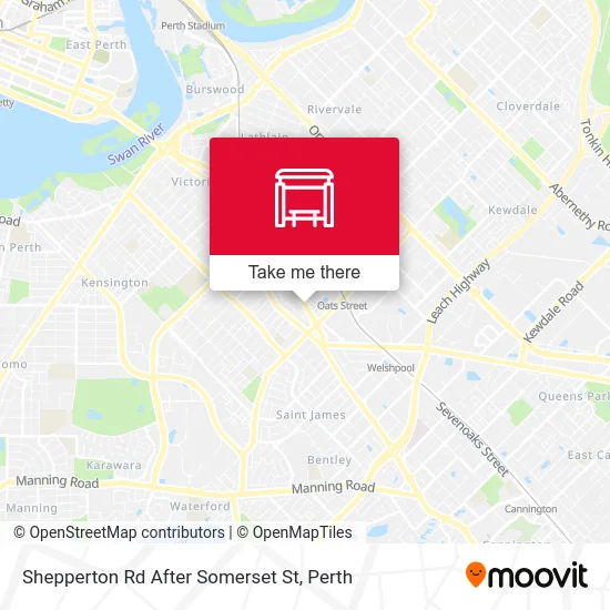Mapa Shepperton Rd After Somerset St