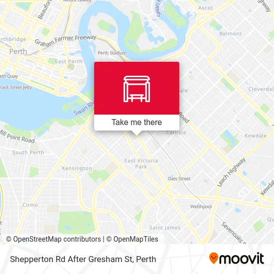 Mapa Shepperton Rd After Gresham St