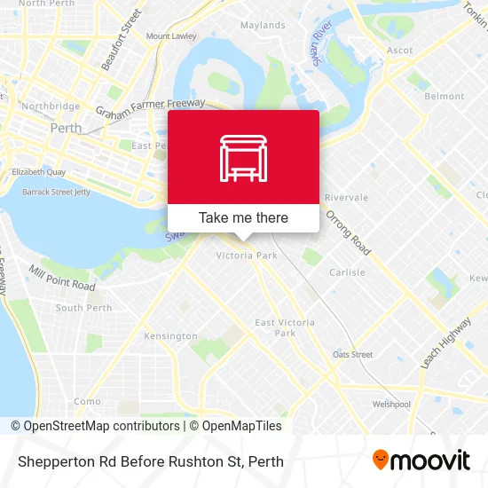 Mapa Shepperton Rd Before Rushton St