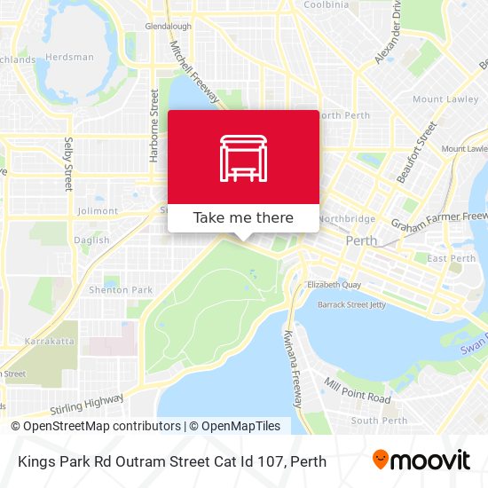 Kings Park Rd Outram Street Cat Id 107 map