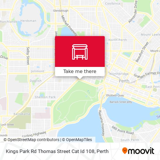 Kings Park Rd Thomas Street Cat Id 108 map