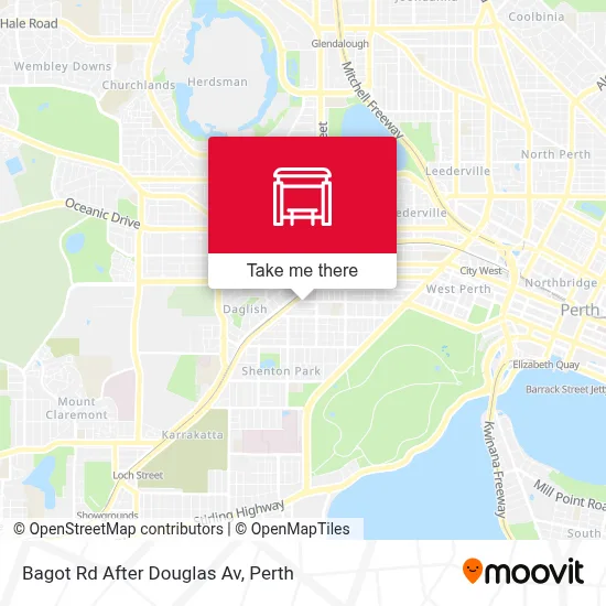 Mapa Bagot Rd After Douglas Av