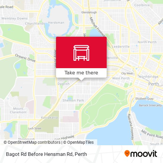 Bagot Rd Before Hensman Rd map