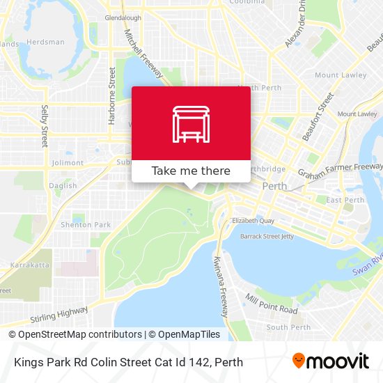 Mapa Kings Park Rd Colin Street Cat Id 142