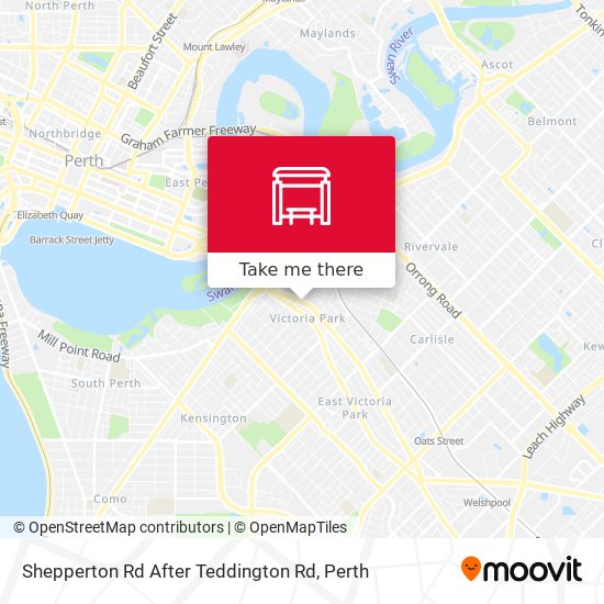 Mapa Shepperton Rd After Teddington Rd