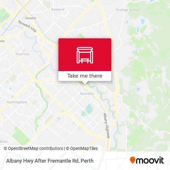Albany Hwy After Fremantle Rd map