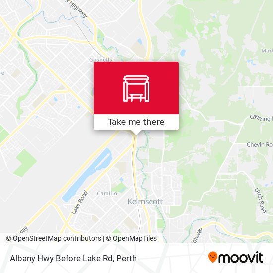 Albany Hwy Before Lake Rd map