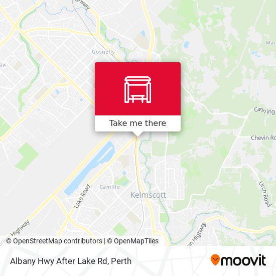 Mapa Albany Hwy After Lake Rd