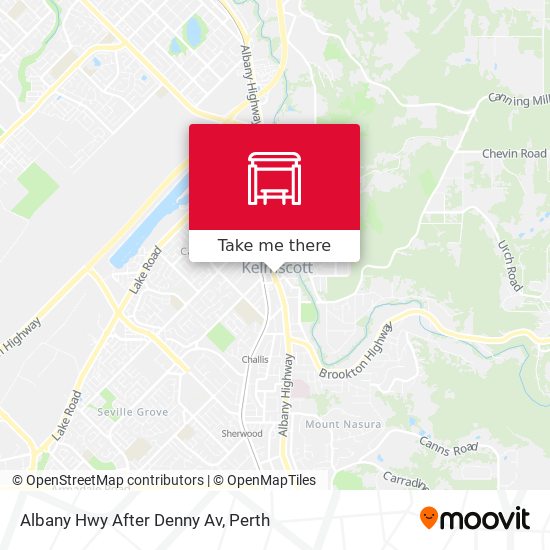 Albany Hwy After Denny Av map