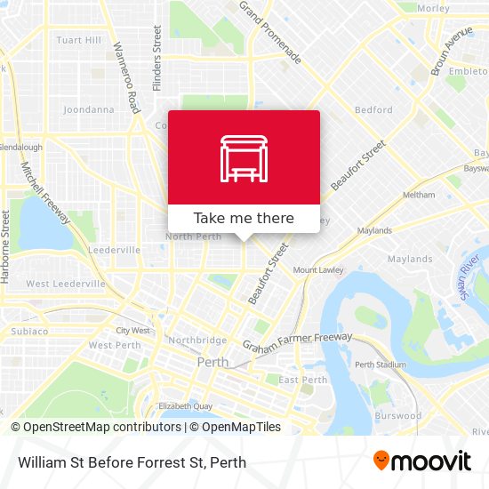 William St Before Forrest St map