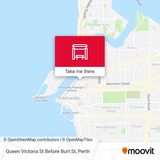 Mapa Queen Victoria St Before Burt St