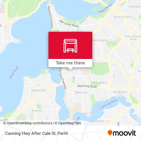 Canning Hwy After Cale St map