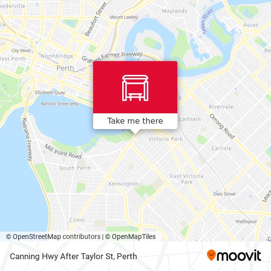 Canning Hwy After Taylor St map