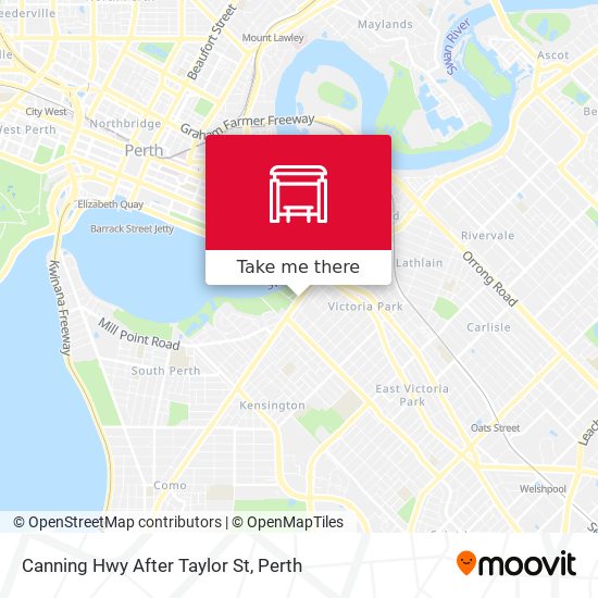 Mapa Canning Hwy After Taylor St