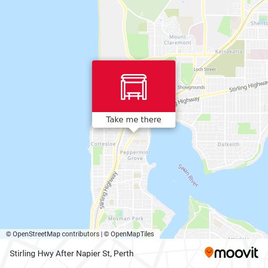 Stirling Hwy After Napier St map