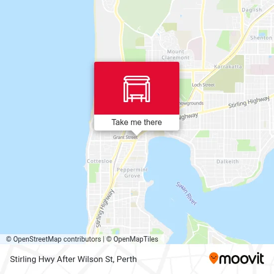 Mapa Stirling Hwy After Wilson St
