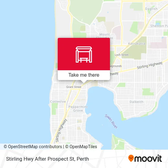 Mapa Stirling Hwy After Prospect St