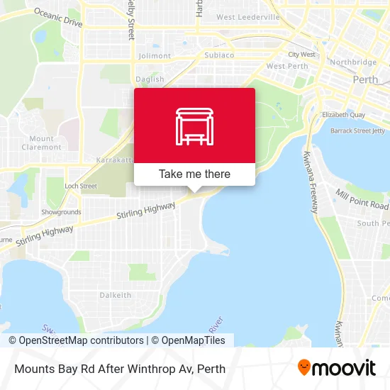 Mapa Mounts Bay Rd After Winthrop Av