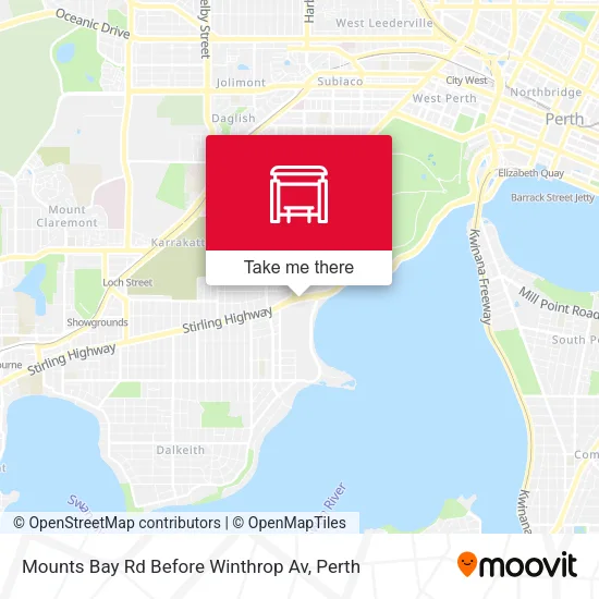 Mounts Bay Rd Before Winthrop Av map