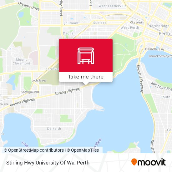 Stirling Hwy University Of Wa map