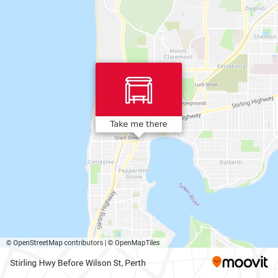 Stirling Hwy Before Wilson St map