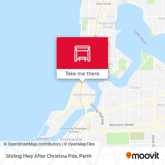 Stirling Hwy After Christina Pde map