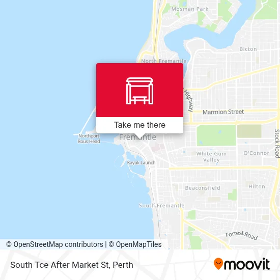 Mapa South Tce After Market St