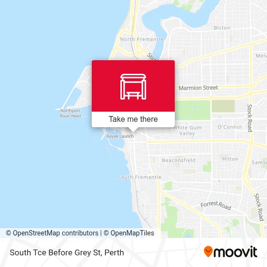 Mapa South Tce Before Grey St